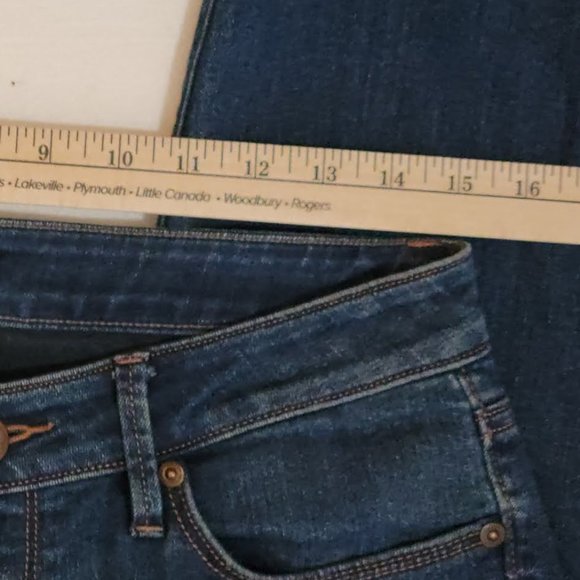 Ann Taylor LOFT Women's Jeans Size 6 Blue Denim Zipper Bottoms NO SIZE TAG - Picture 9 of 11